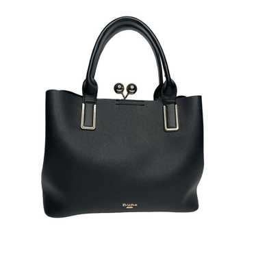 Dune London Faux Pebbled Leather black Medium Tote