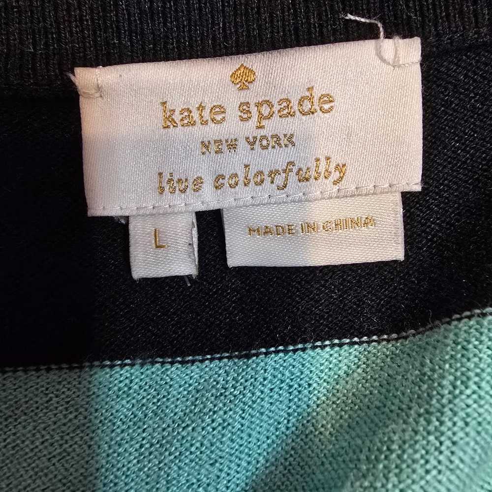 Kate Spade cotton/silk embellished button front c… - image 9