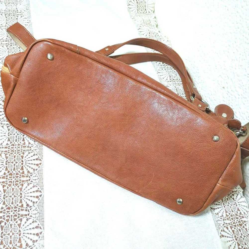 【Excellent Condition】2-way Shoulder Tote Bag Genu… - image 5