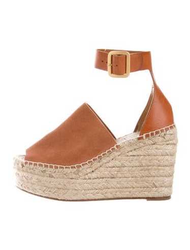 Chloe Suede Espadrilles - 8 - Brown