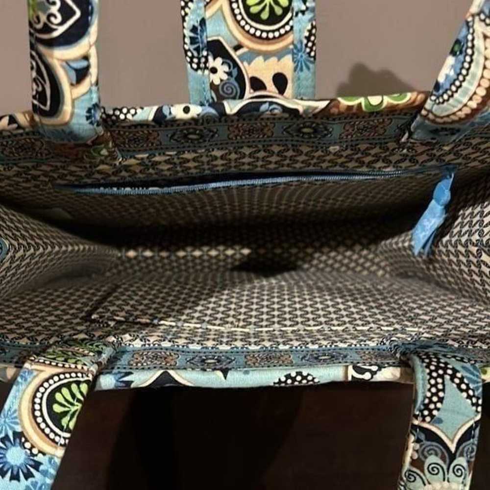 Vera Bradley Paisley Tiki Tote Cane Rattan Wicker… - image 6