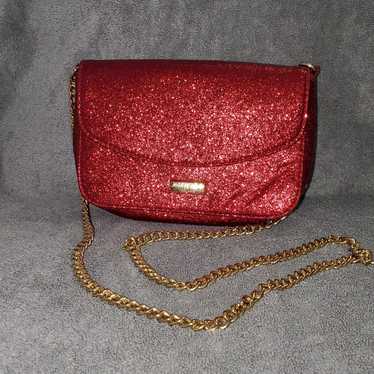 Jimmy Choo Parfums Red Sparkly Crossbody Handbag