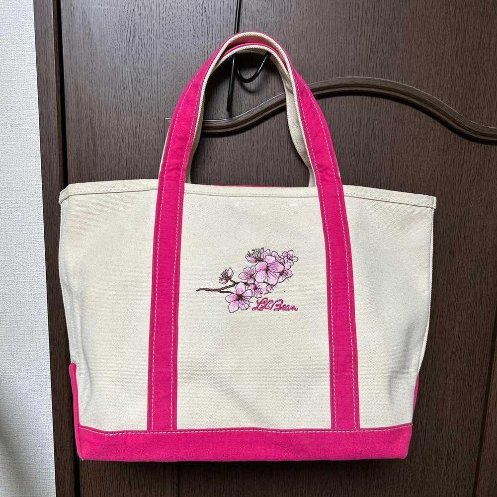 (Rare model) L.L.Bean Canvas Tote Bag Sakura - image 1