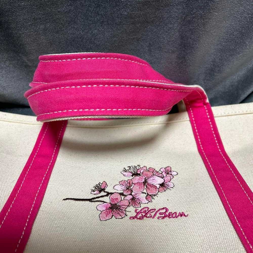 (Rare model) L.L.Bean Canvas Tote Bag Sakura - image 3