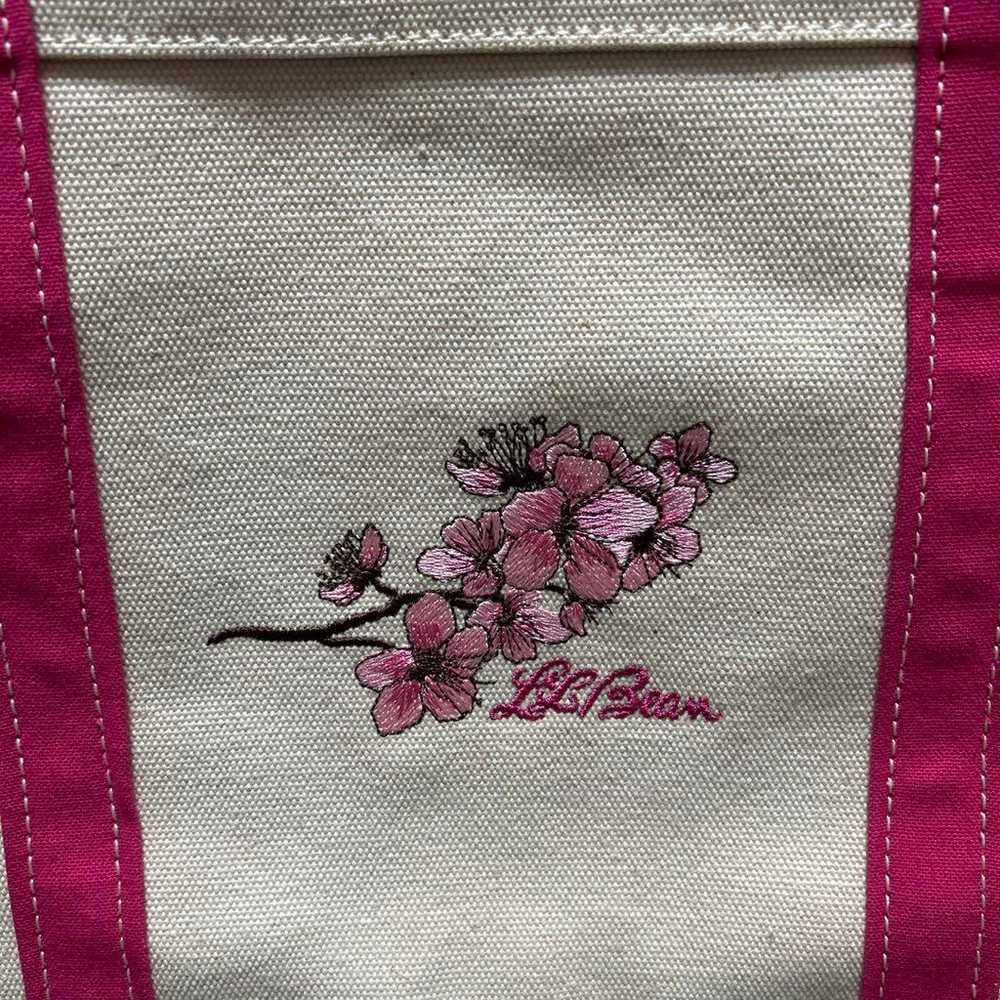 (Rare model) L.L.Bean Canvas Tote Bag Sakura - image 4