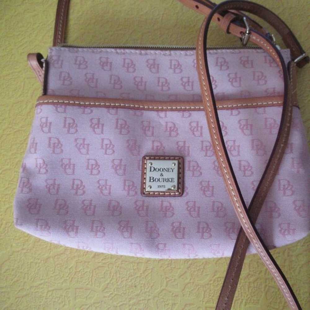 DOONEY & BOURKE PINK DENIM CROSSBODY BAG - image 2