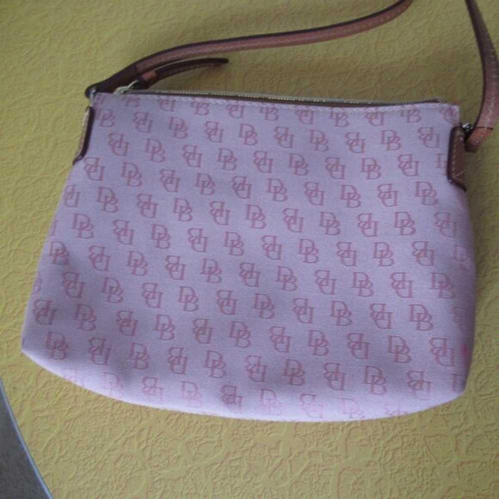 DOONEY & BOURKE PINK DENIM CROSSBODY BAG - image 3