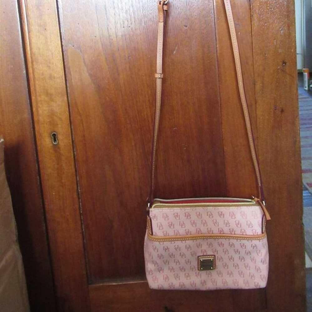 DOONEY & BOURKE PINK DENIM CROSSBODY BAG - image 4