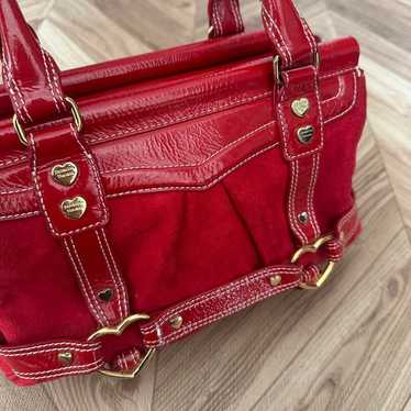 Samantha Thavasa Red Leather Handbag Heart