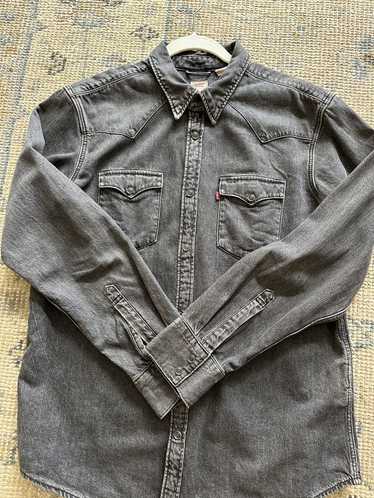 Levi's Barstow Western Shirt in faded Black Denim