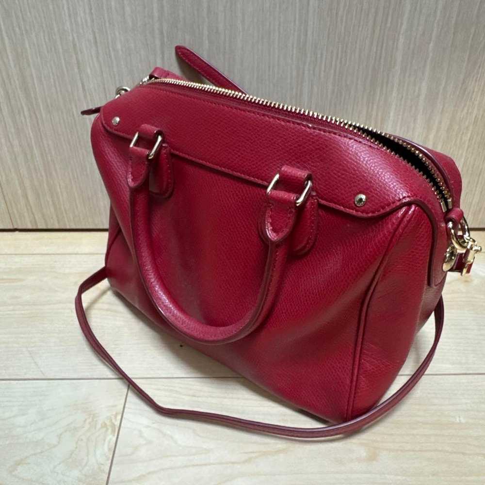 COACH Red Leather Shoulder Bag - image 2