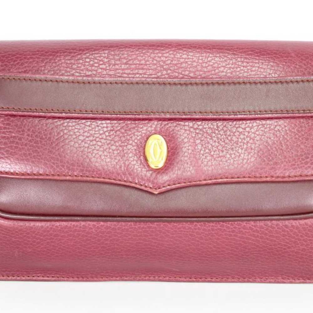 ★must de Cartier Cartier Clutch Bag Bordeaux Leat… - image 1