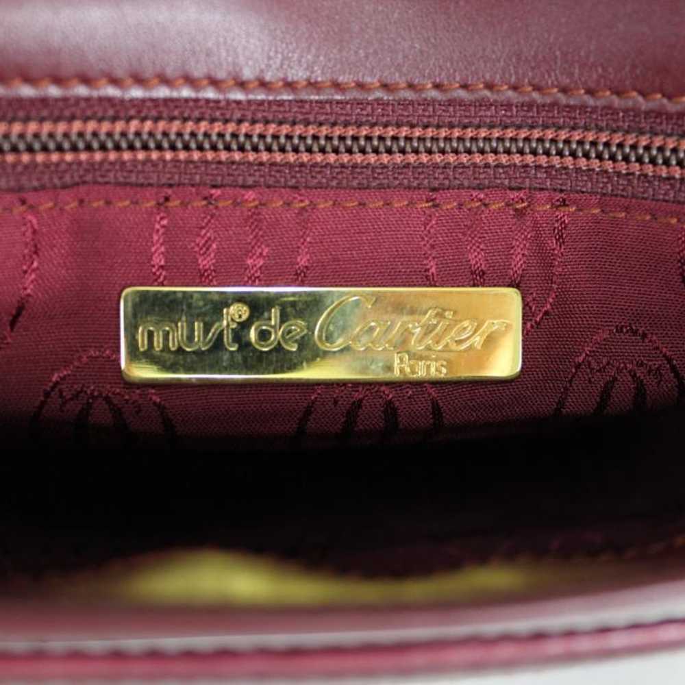 ★must de Cartier Cartier Clutch Bag Bordeaux Leat… - image 9