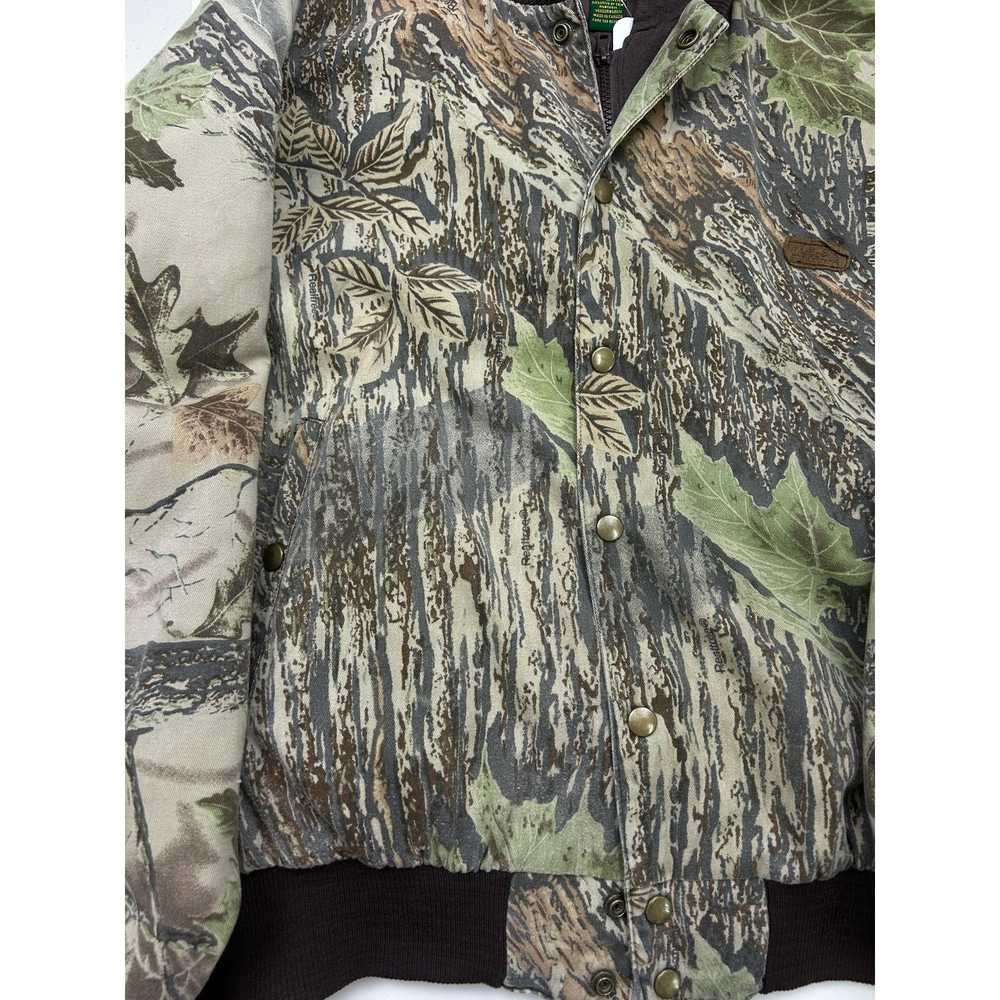 Vintage Cabelas Real Tree Camo Quilted Lined Insu… - image 7