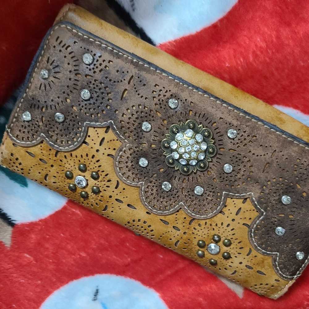 Montana West Leather Purse with matching wallet - image 8