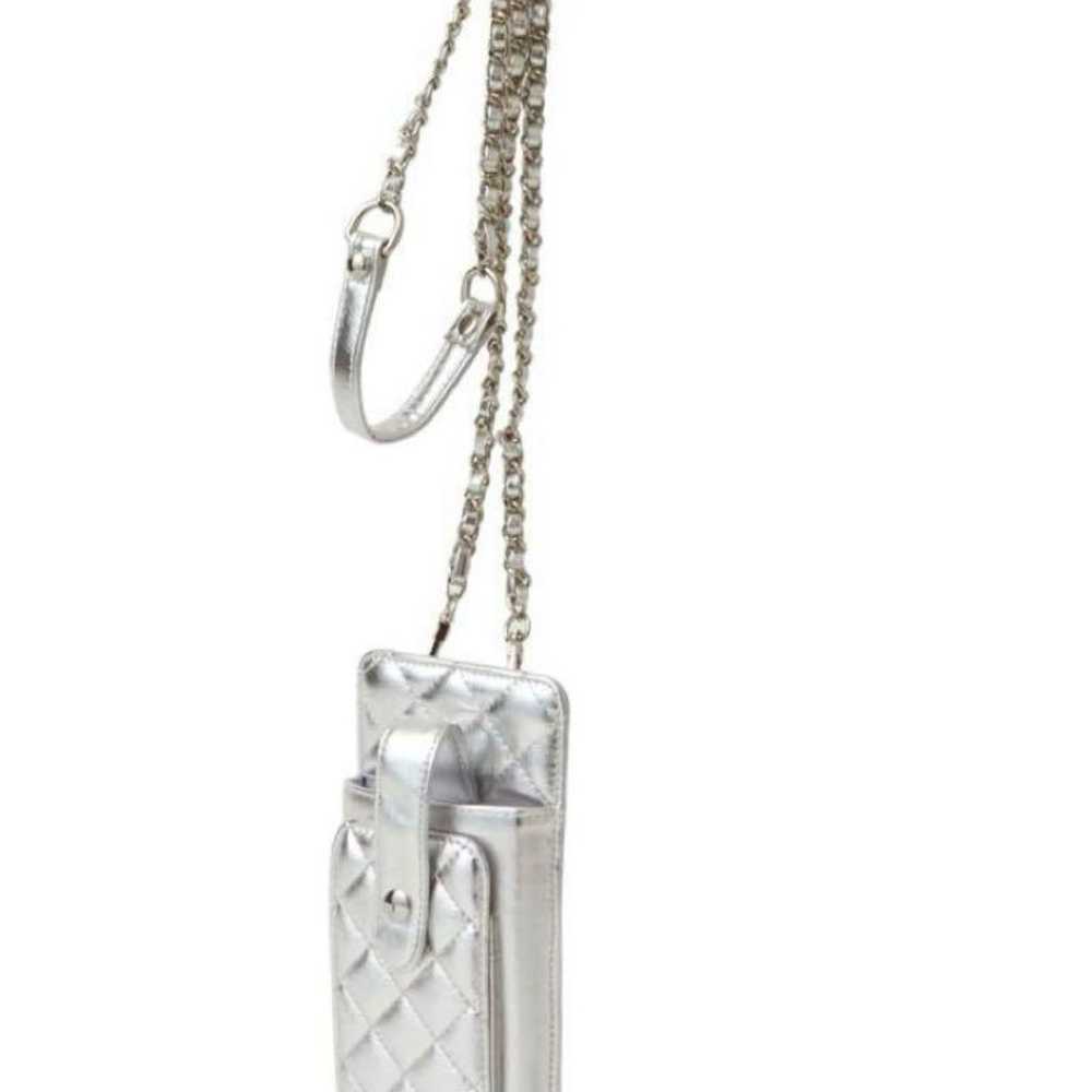 DIANA Silver Quilting Smartphone Shoulder Bag - image 1