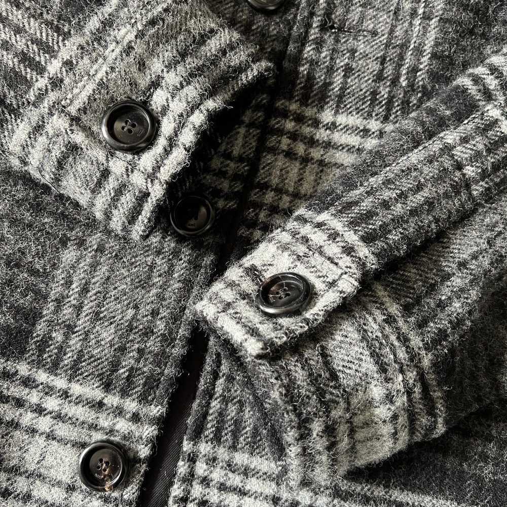 AMI Ami Padded Wool Flannel Trucker Jacket - image 4