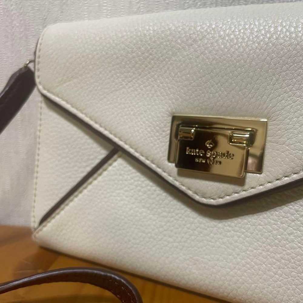 Kate Spade New York Crossbody Wallet Bag White - image 2