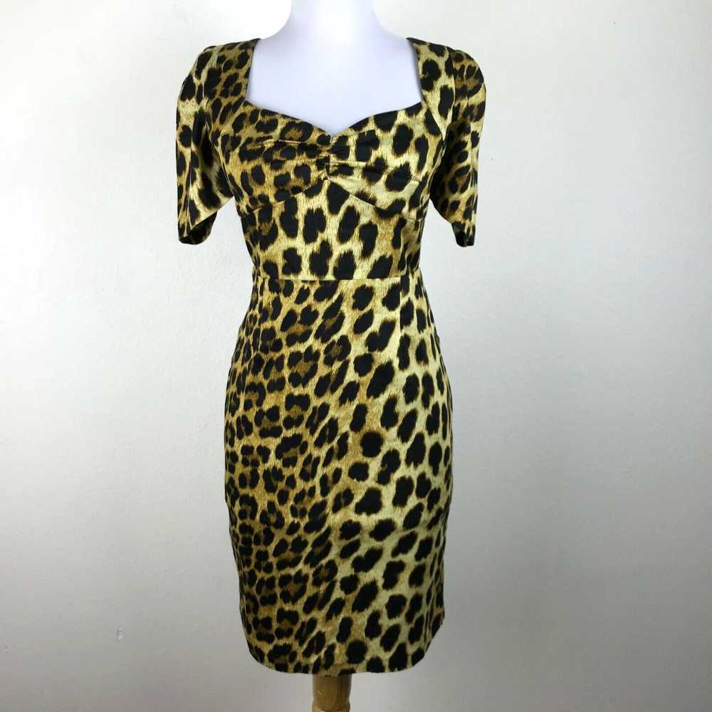 Boohoo Boohoo Dress Size US 4 Maggie Leopard Pint… - image 2