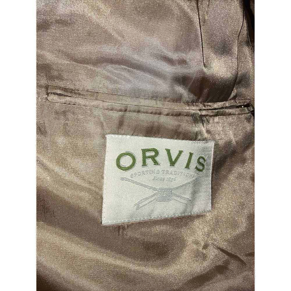 Orvis Orvis Blue Gingham Check Jacket Size 44 R, … - image 11