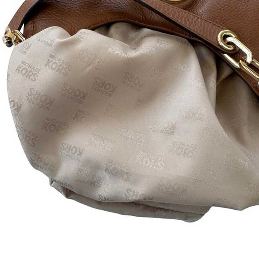 Michael Michael Kors Leather Large Hobo Satchel G… - image 8