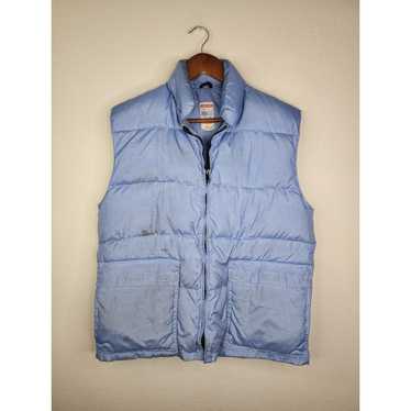 Vintage 70s Frostline Blue Puffer Vest Kit Broomf… - image 1