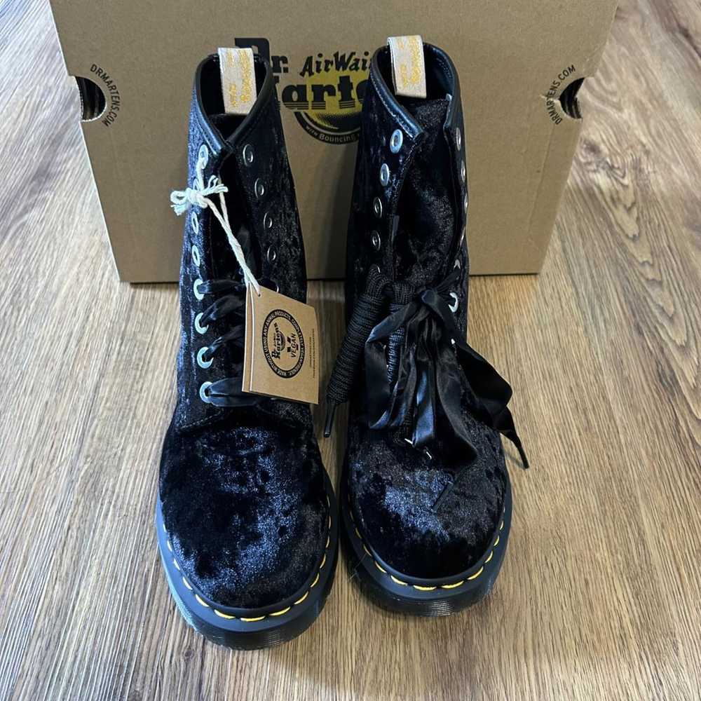 Dr. Martens 1460 Pascal (8 eye) velvet boots - image 2