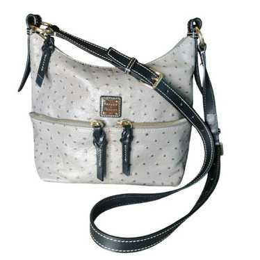 Dooney & Bourke Ostrich Crossbody Bag Grey - image 1