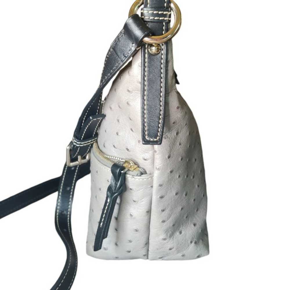 Dooney & Bourke Ostrich Crossbody Bag Grey - image 6