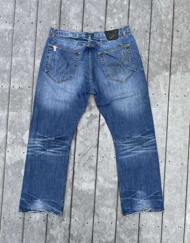 Ed Hardy by Christian Audigier Mens Blue Jeans Sz 38x32 Button Fly store