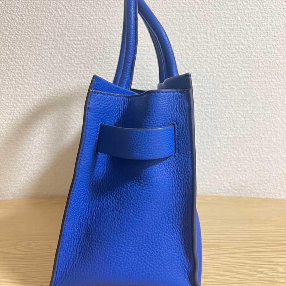 Tory Burch 2way Leather Tote Blue - image 3