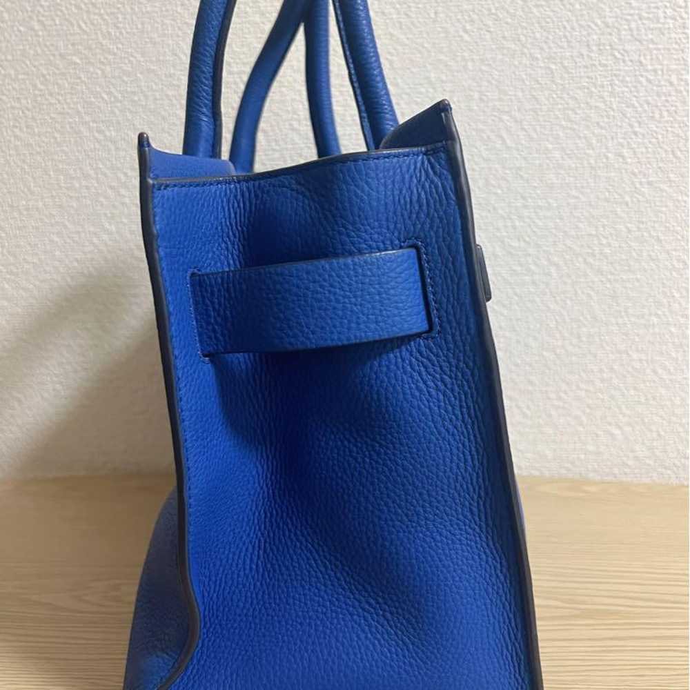 Tory Burch 2way Leather Tote Blue - image 4