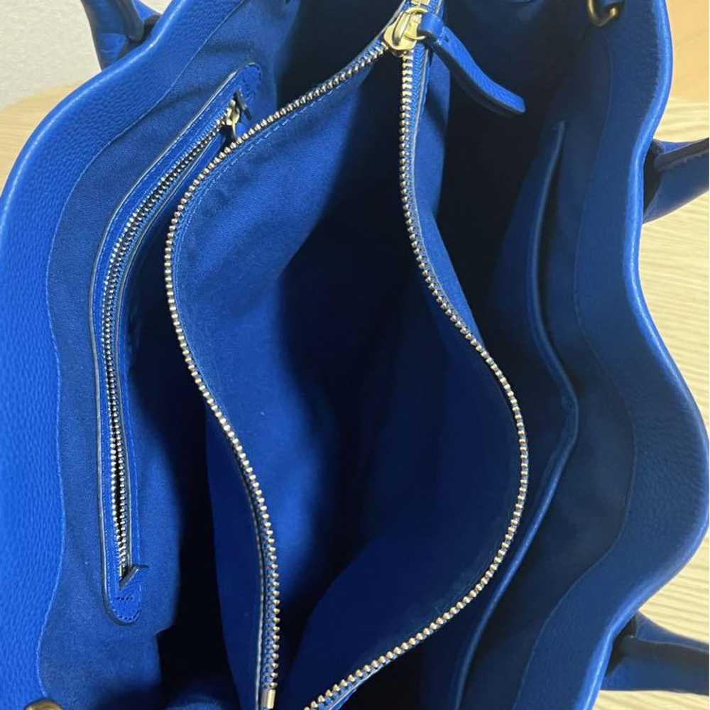 Tory Burch 2way Leather Tote Blue - image 7