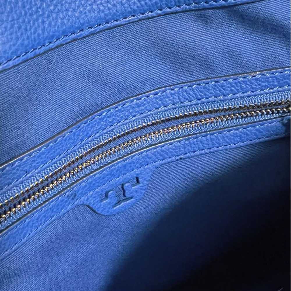 Tory Burch 2way Leather Tote Blue - image 8