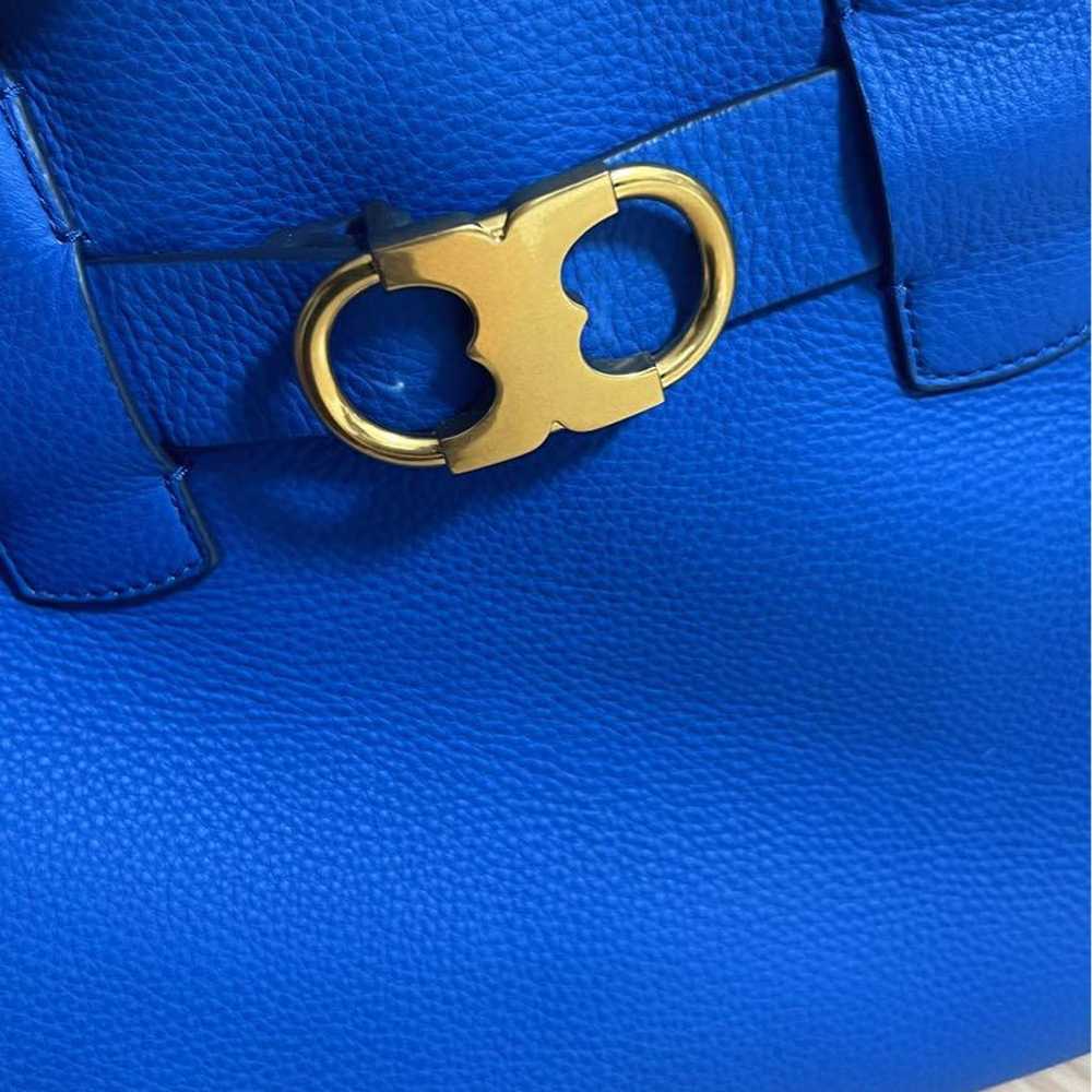 Tory Burch 2way Leather Tote Blue - image 9