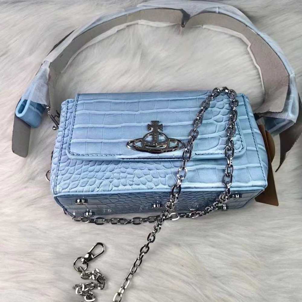 Vivienne Westwood Hazel Shoulder Bag Blue Medium … - image 2