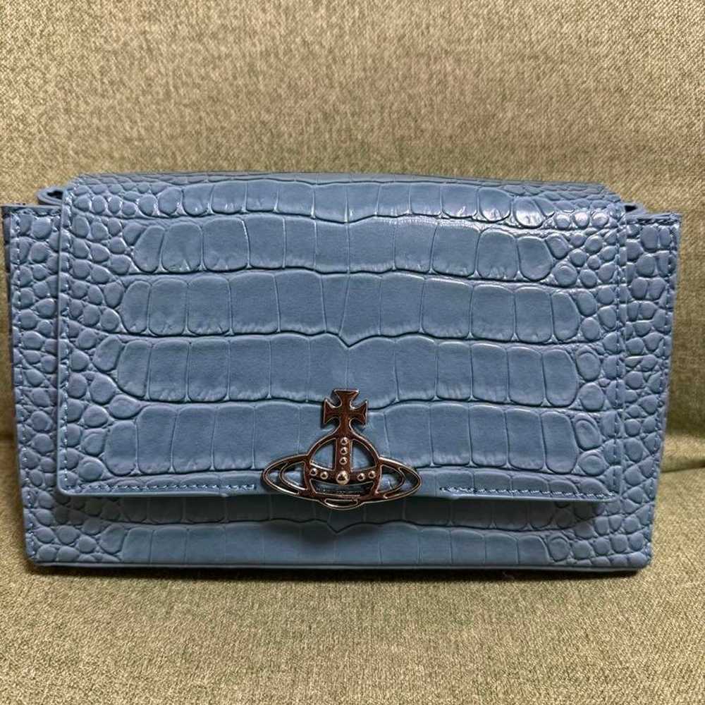 Vivienne Westwood Hazel Shoulder Bag Blue Medium … - image 3