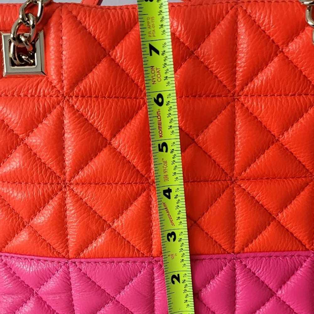 Kate Spade New York Neon Pink And Orange Leather … - image 10