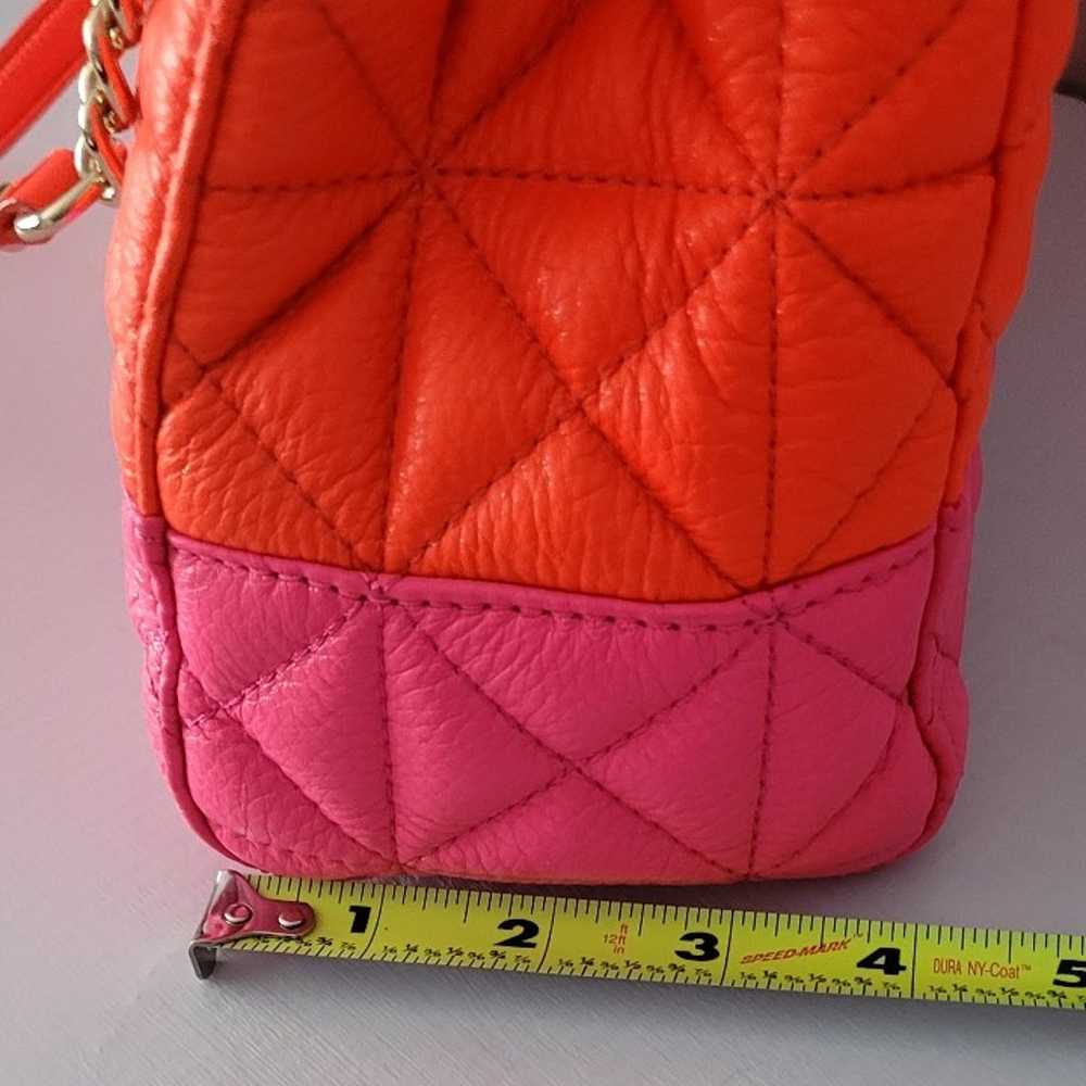 Kate Spade New York Neon Pink And Orange Leather … - image 11