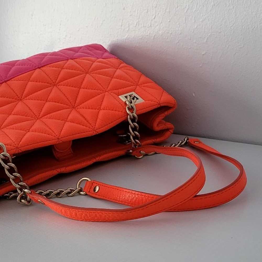 Kate Spade New York Neon Pink And Orange Leather … - image 6