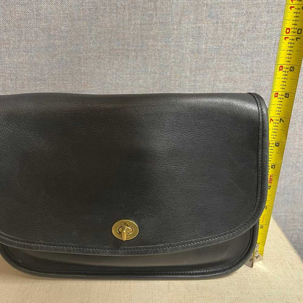 Vintage Coach City Bag 9790 Black Leather With Br… - image 12