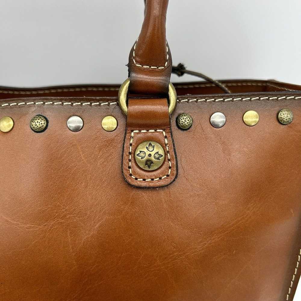 Patricia Nash Zancona Tote Brown Purse Leather St… - image 7