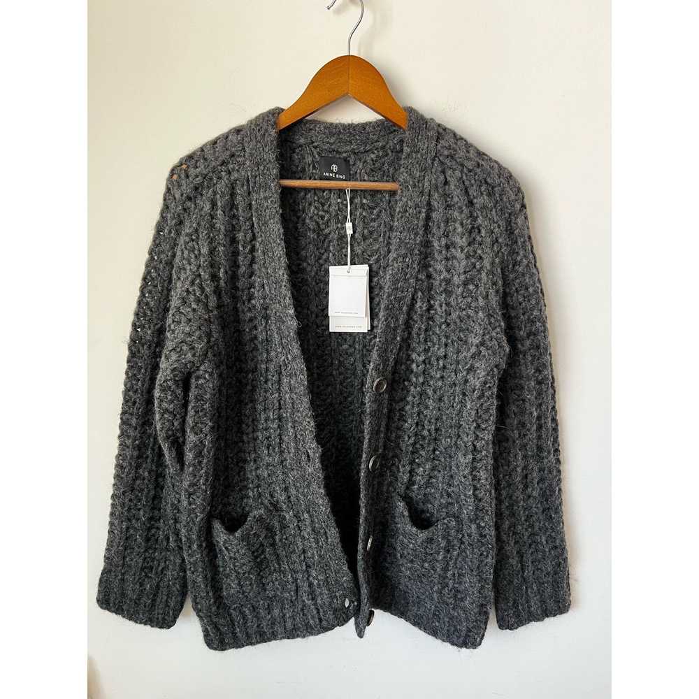 Anine Bing Anine Bing Kurt Gray Cardigan NWT size… - image 3