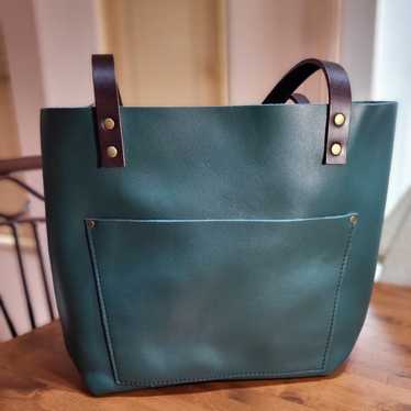 Portland Leather Peacock tote