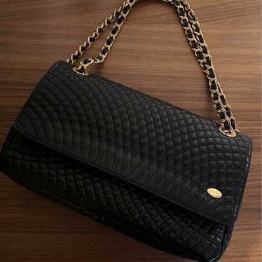 BALLY Double Flap Quilted Chain Shoulder