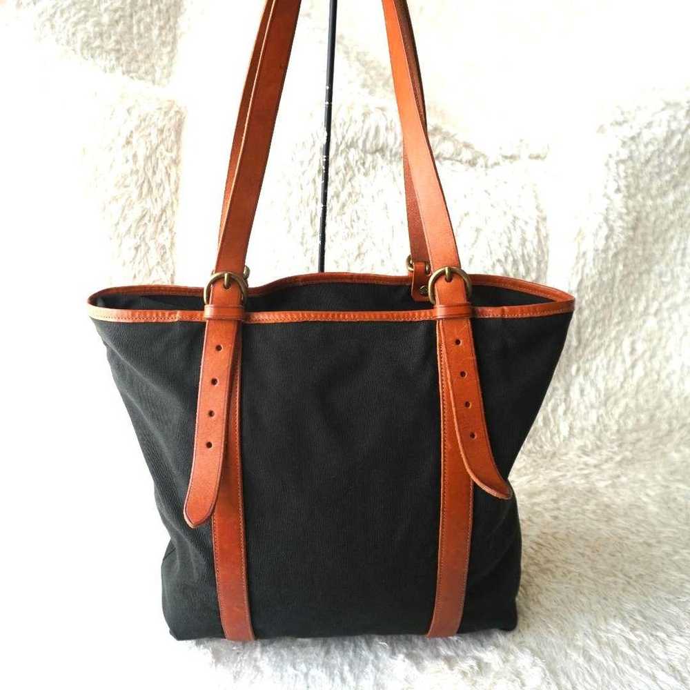 【Excellent Condition】IL BISONTE Tote Bag Leather … - image 2