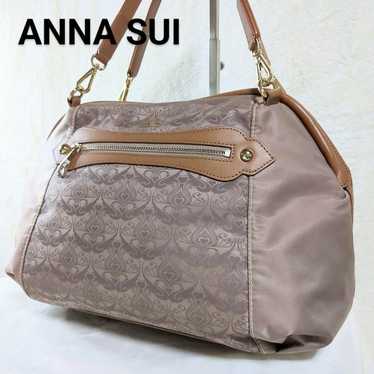 【Excellent Condition】Anna Sui Handbag Wall Heart … - image 1