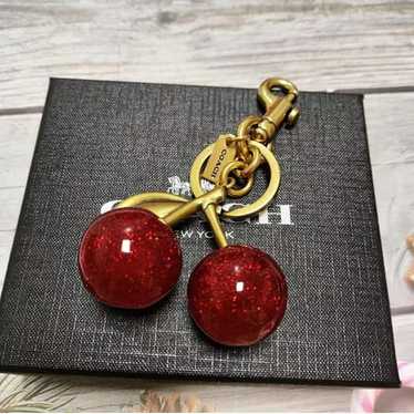 Coach Signature Cherry Bag Charm