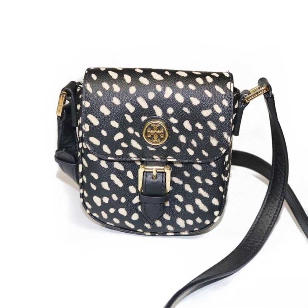 Tory Burch Kerrington Spotted Mini Saddle Bag - image 1