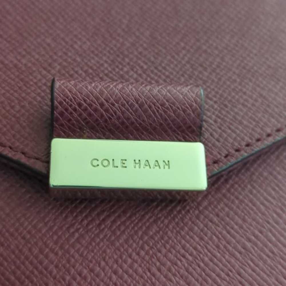 COLE HAAN Genuine Leather Burgundy Colored Handba… - image 5